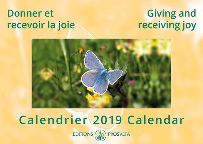 Calendrier 2019 : « Donner et recevoir la joie »